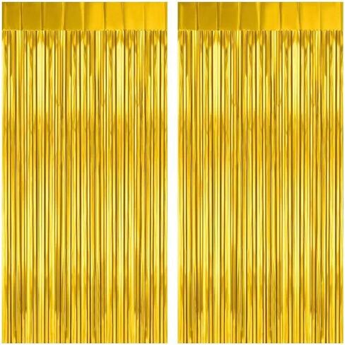PIGETALE, 2 Pack 3.2x8.2 Feet Black and Red Foil Fringe Curtains Party Decorations, Tinsel Curtain Backdrop Streamers for Birthday Graduation Fiesta Stranger Theme Halloween Christmas Party Supplies in Saudi Arabia