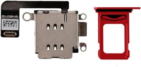 YESUN Dual SIM Card Reader Holder Flex Cable with SIM Card Tray Slot Adapter Replacement for iPhone 14/14 Plus (Blue) in Saudi Arabia
