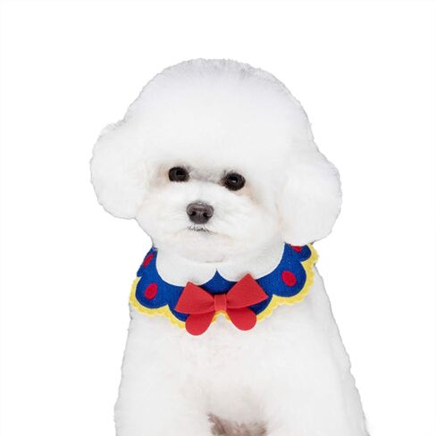 Cat & Dog Bib Lace Scarf Bandana Necklace, Scarfs Accessories for Dogs and Cats (Snow White, M) in Saudi Arabia
