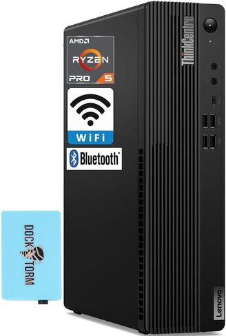 Lenovo ThinkCentre M75s Business Mini Desktop PC (AMD Ryzen 5 PRO 4650G 6-Core, 8GB RAM, 256GB PCIe SSD, Integrated Graphics, WiFi 6, BT 5.2, Win 11 Pro) w/Keyboard, Mouse & DKZ Port Expander in Saudi Arabia