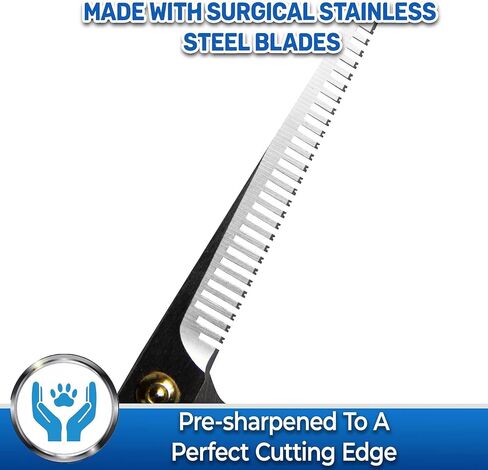 PET MAGASIN Pet Thinning Shears - Professional Thinning Scissors with Toothed Blade in Saudi Arabia