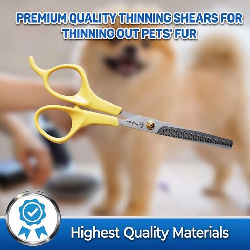PET MAGASIN Pet Thinning Shears - Professional Thinning Scissors with Toothed Blade in Saudi Arabia