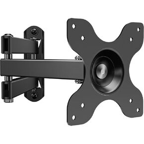 WALI TV Wall Mount Full Motion 15 inch Extension Arm Tilt Swivel for Most 13 to 32 inch LED TV Flat Panel Screen with Mounting Holes up to 100x100mm, 2 Packs (1330LM-2), Black