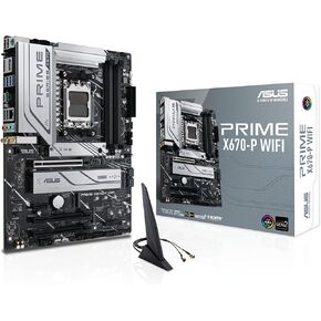 ASUS Prime X670E-PRO WiFi Socket AM5 (LGA 1718) Ryzen 7000 ATX Motherboard(PCIe® 5.0,DDR5,4X M.2 Slots, USB 3.2 Gen 2x2 Type-C®, USB4® Support, WiFi 6E, and 2.5G Ethernet)