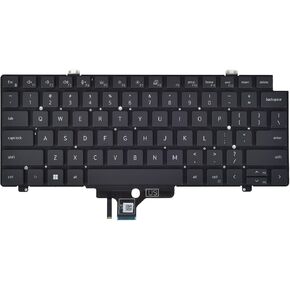 Replacement Keyboard for Dell Latitude 5420 5421 5430 5431 5440 7420 7430 7520 7530, Precision 3470 3480 Series Laptop with Backlit P/N: MV4X8 0MV4X8, US Layout