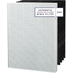 Genuine Winix 115115 Replacement Filter A for C535, 5300-2, P300, 5300, White/Black