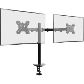 Single Monitor Arm – Adjustable VESA Mount for LCD Screen up to 32" with C-Clamp and Grommet Base, Max 22lbs for Home, Office, School Black in Saudi Arabia