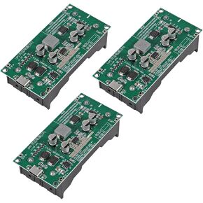 3pcs 15W 3A Battery Boost Charging Module High Power UPS 18650 Lithium Battery Boost Charging Module Charging and Discharging UPS Uninterruptible Power Supply (12V)