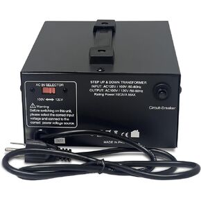 محول جهد كهربائي ياباني بقدرة 3000 وات لأعلى/لأسفل - 100 فولت إلى 120 فولت / 120 فولت إلى 100 فولت محول طاقة ياباني - سلك مؤرض بالكامل معتمد من CE in Kuwait