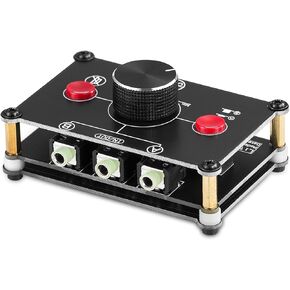 Nobsound Little Bear MC1022 Mini 2(1)-in-1(2)-Out RCA Stereo Audio Switch Audio Switcher Passive Speaker Manual Selector Splitter Box Audio Sharing