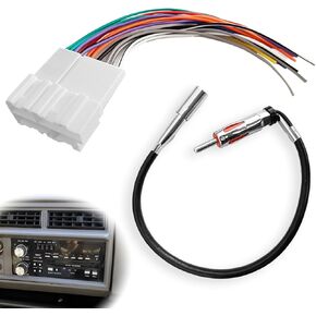 Radio Wiring Harness with Antenna Adapter Plug Compatible with 1988-2005 Chevy GM Buick Cadillac Vehicles Connect an Aftermarket Stereo Receiver Install Connector Kit