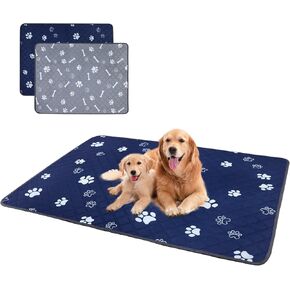 Washable Pee Pads for Dogs 18''*24'',4 Pack Reusable Puppy Pads Pet Training Pads, Super Absorbent and Leakproof Potty Pads for Dogs Playpen,Crate,Whelping,Litter Box,Sofa,Bed,Floor,Car Travel