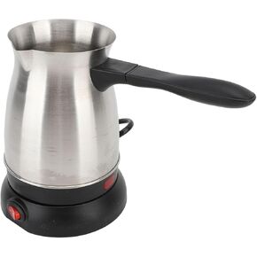Electric Coffee Pot, Stainless Steel Coffee Maker with Anti Slip Base, Ergonomic 600ML Turkish Coffee Maker Kettle for Home