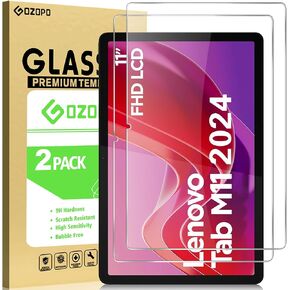 Screen Protector for Lenovo Tab M11 (2024) 11 inch Screen Protector, Full HD Tempered Glass Film, HD Clear, 9H Hardness, No Bubbles [2 Pack]