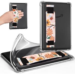 حافظة CoBak الشفافة لجهاز Kindle الجيل العاشر 2019 مقاس 6 بوصات مع حزام يد مرن - غطاء شفاف ناعم للغاية من مادة TPU، حماية خفيفة الوزن ومتينة in Kuwait