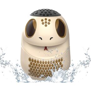 3.62 Inch Small Bluetooth Speaker Wireless, IP65 Waterproof, TWS Pairing, Built-in Mic Cool Snake Style Portable Speaker for iPhone PC Laptop Shower Office Gifts