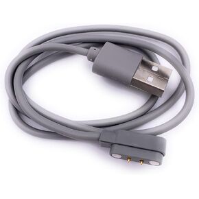Xcivi Replacement Magnetic Induction USB Charging Cable for Portable Blender Mini Personal Smoothie Blender USB Fruit Juicer Mixer and Fruit and Vegetable Wash Machine, 2FT (Grey)