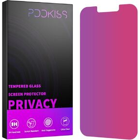 Compatible for iPhone 16 Pro Max Privacy Screen Protector Tempered Glass 6.9 Inch, Pink Gradient Anti Spy Anti Blue Light HD Easy Installation