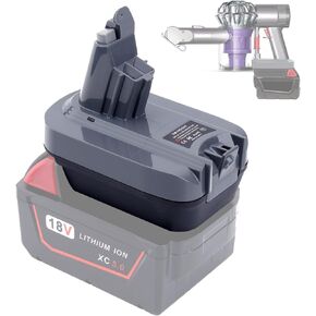 Epowon V7 V8 Battery Adapter Compatible with Milwaukee M18 18V Battery Convert to Replace for Dyson V7 V8 Battery SV11 Animal Absolute Fluffy HEPA Vacuum Cleaner (V7 Adapter Not Battery)