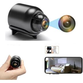 Mini Spy Camera,1080P WiFi Hidden Camera Wireless Secret Magnetic Camera Mini Baby Spy Camera Home Security Camera Micro Small Monitor Video Camera with Motion Detection App Control (1)