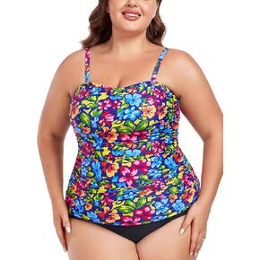Ocean Blues Women's Bandeau Tankini Top Plus Szie Tankini Top No Bottom