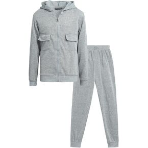 Coney Island Boys' Active Sweatsuit Set - 2 Piece Fleece Hoodie Sweatshirt and Jogger Pants (Size: 8-12)