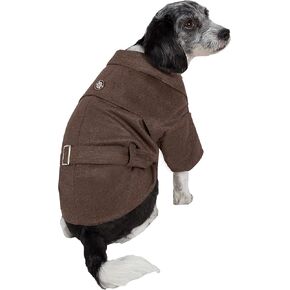 Pet Life Galore Back-Buckled Wool Fashion Dog Jacket - Designer Winter Dog Coat for Small Medium and Large Dogs