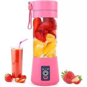 TITANFINITY Portable and Rechargeable Battery Juice Blender, Personal Size Blenders with USB Rechargeable, Mini Juicer Smoothie Blender Travel Size 380ML, Personal Blender for Shakes and Smoothies