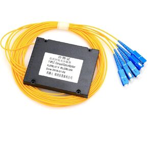 1x4 PLC Optical Splitter Cassette, Planar Waveguide Optical Splitter, 1 Sub-4 Fiber Optic Splitter