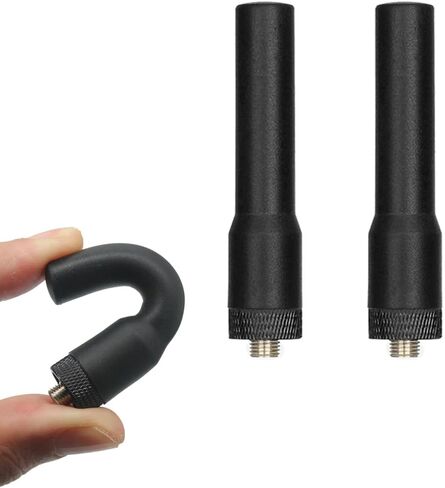 Two-Way walkie-Talkie Silicone Soft Antenna Thumb Big VHF/UHF 144/430Mhz SMA Compatible with Kenwood baofeng UV5R, UV82HP（2 Pack） in Saudi Arabia