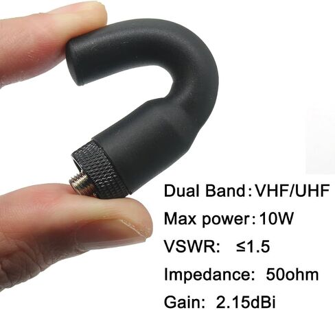 Two-Way walkie-Talkie Silicone Soft Antenna Thumb Big VHF/UHF 144/430Mhz SMA Compatible with Kenwood baofeng UV5R, UV82HP（2 Pack） in Saudi Arabia