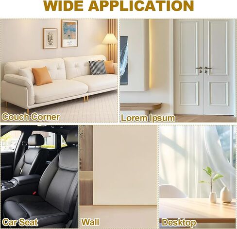 3 عبوات مقاس 118 × 8 بوصة، واقي أثاث مضاد للخدش من القطط، واقي أريكة رادع للخدش من مخالب القطط، شريط لاصق للكفوف، غطاء أريكة مقاوم للحيوانات الأليفة لباب الأريكة الزاوية in Kuwait