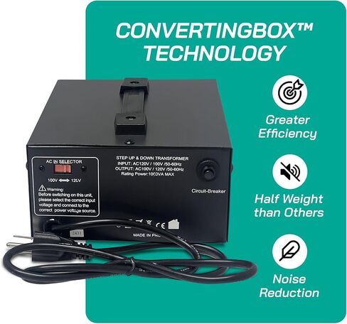 محول جهد كهربائي ياباني بقدرة 3000 وات لأعلى/لأسفل - 100 فولت إلى 120 فولت / 120 فولت إلى 100 فولت محول طاقة ياباني - سلك مؤرض بالكامل معتمد من CE in Kuwait