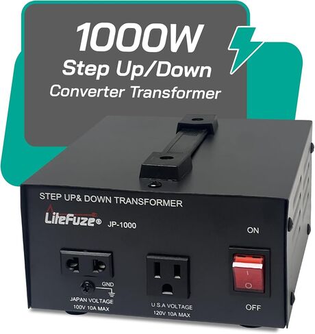 محول جهد كهربائي ياباني بقدرة 3000 وات لأعلى/لأسفل - 100 فولت إلى 120 فولت / 120 فولت إلى 100 فولت محول طاقة ياباني - سلك مؤرض بالكامل معتمد من CE in Kuwait