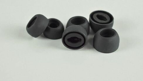 6 أزواج من رؤوس الأذن السيليكون لسماعات Samsung Galaxy Buds Pro، 3 أحجام بديلة من أطراف الأذن المضادة للانزلاق مع شبكة حماية من الغبار لـ Galaxy Buds Pro، زعانف أذن مرنة SM-R190 في علبة الشحن - أسود in Kuwait