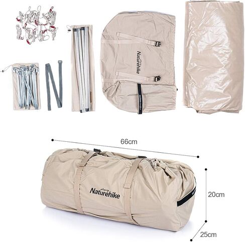 Naturehike Cotton Retro Tent Outdoor Glamping Camping Cabin Tent (Extend 5.6) in Saudi Arabia