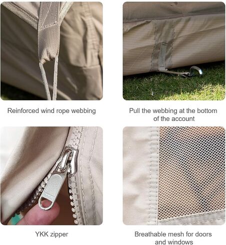 Naturehike Cotton Retro Tent Outdoor Glamping Camping Cabin Tent (Extend 5.6) in Saudi Arabia