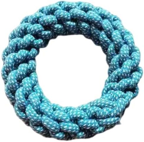Dog Rope Ring Toy,Dog Chew Toy,Dog Training Toy,Dog Exercise Toy,Made by Material for Protecting Teeth, Dog Toy for Medium to Large Breed Dogs (Green) in Saudi Arabia