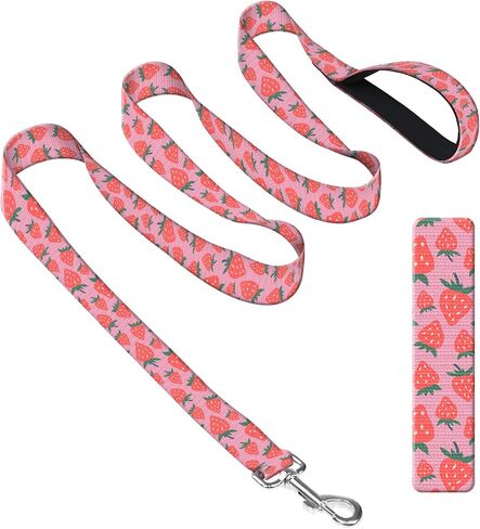 Dog Leash with Neoprene Handle, Dog Training Leash, 6FT Cute Durable Polyester Dog Leashes for Medium & Large Dogs Walking Boho Colorful Flower in Saudi Arabia