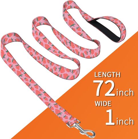 Dog Leash with Neoprene Handle, Dog Training Leash, 6FT Cute Durable Polyester Dog Leashes for Medium & Large Dogs Walking Boho Colorful Flower in Saudi Arabia