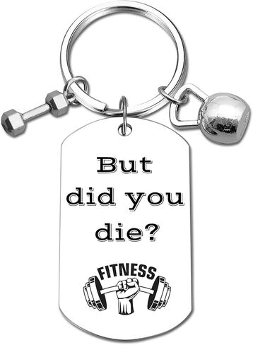 Fitness Keychain Featuring Dumbbell and Kettlebell with Uplifting Quotes for Gym Lovers, Coaches, Instructors, Trainers in Saudi Arabia