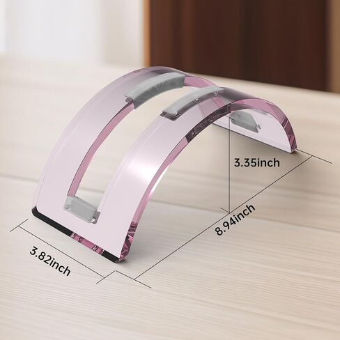 Black Acrylic Vertical Laptop Stand, Premium Transparent Desktop Notebook Dock, Space-Saving Vertical Laptop Holder for MacBook, IPAD, Book in Saudi Arabia