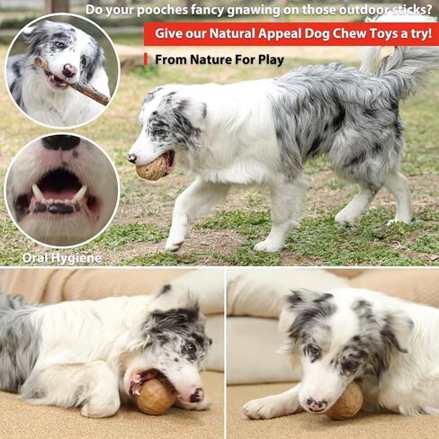2-Pack Tough Dog Toys for Aggressive Chewers Pine Wood and Nylon Dog Toys for Large Dogs Real Bacon Indestructible Dog Toys to Keep Them Busy in Saudi Arabia
