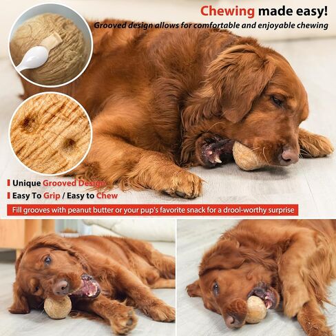 2-Pack Tough Dog Toys for Aggressive Chewers Pine Wood and Nylon Dog Toys for Large Dogs Real Bacon Indestructible Dog Toys to Keep Them Busy in Saudi Arabia