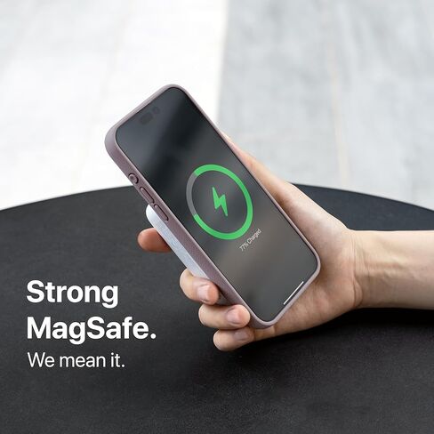 TineeOwl for iPhone 16 Pro Max Magnetic Case, Compatible with MagSafe, TPU, Minimalist, Slim/Thin, Grippy, Microfiber Lining, Rounded Action Button - Dune Series (Almost Black, iPhone 16 Pro Max) in Saudi Arabia