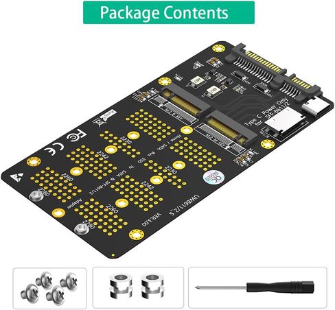 2 في 1 كومبو M.2(NGFF) NVMe SSD/SATA-Bus SSD إلى SFF-8611/8612 ومحول SATA in Saudi Arabia