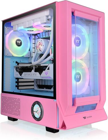Thermaltake Ceres 350 MX/Bubble Pink/Mid Tower/CT140 ARGB Fan*2/CT140 Fan*1/Mesh & TG Front Panel/Hidden-Connector MB/CA-1Z3-00MAWN-00 in Saudi Arabia