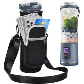 Storage Case Bag Compatible with Ninja BC151NV/BC151WH/ BC151ND/ BC151PK/ BC151LD/ BC151BK Blast Portable Blender, Cordless Mini Blenders Holder with Front Pocket for Accessories-Box Only