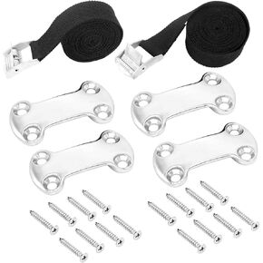 Universal Cooler Tie-Down Strap Kit, Cooler Tie Down Kit Cooler Straps, Cam Buckle Lashing Strap Compatible with YETI Coolers, RTIC Coolers