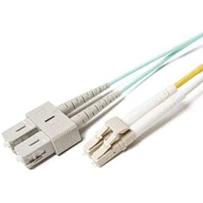 FCD - 2M OM4 LC SC Fiber Patch Cable | 100Gb Duplex 50/125 LC to SC Multimode Jumper 2 Meter (6.56ft) | Length Options: 0.5M - 300M | 10/40/100gbps sc - lc mmf dplx lc/sc 100gbase Aqua ofnr